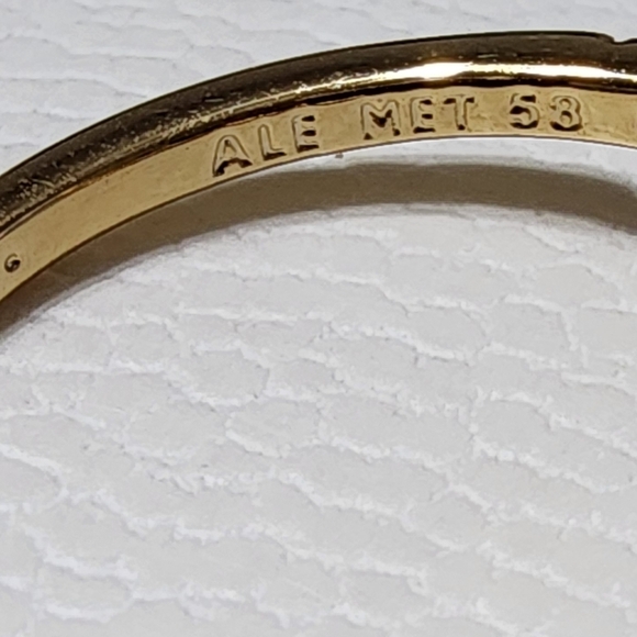 Elevated Heart Ring 14k gold plating Size 58 - Picture 6 of 7